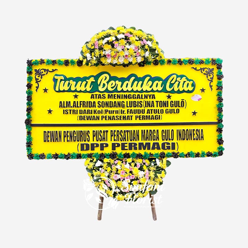Karangan Bunga Papan Berduka Cita Belasungkawa BPBC-01 - Toko Bunga Bandung Simfoni Florist simfoniflorist.com
