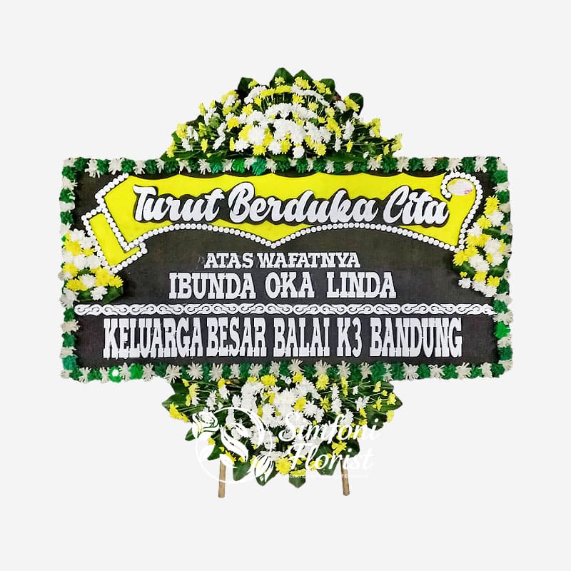 Karangan Bunga Papan Berduka Cita Belasungkawa BPBC-08 - Toko Bunga Bandung Simfoni Florist simfoniflorist.com