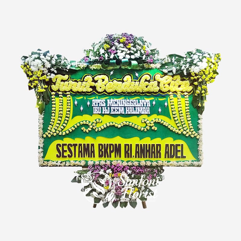 Karangan Bunga Papan Berduka Cita Belasungkawa BPBC-12 - Toko Bunga Bandung Simfoni Florist simfoniflorist.com