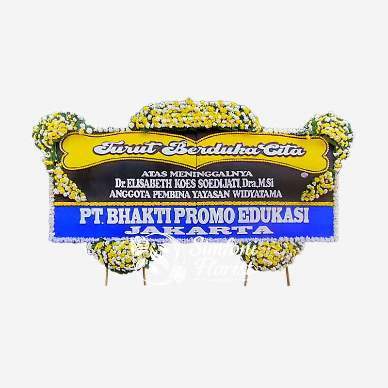 Karangan Bunga Papan Berduka Cita Belasungkawa BPBC-20 - Toko Bunga Bandung Simfoni Florist simfoniflorist.com