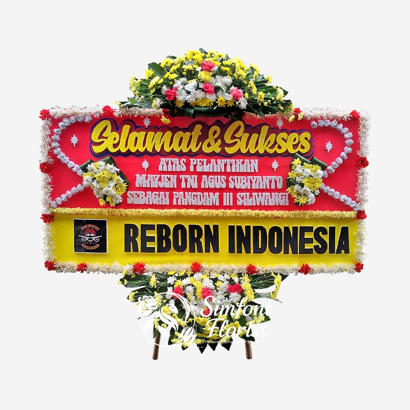Karangan Bunga Papan Ucapan Selamat dan Sukses Congratulation BPUS-12 - Toko Bunga Bandung Simfoni Florist simfoniflorist.com