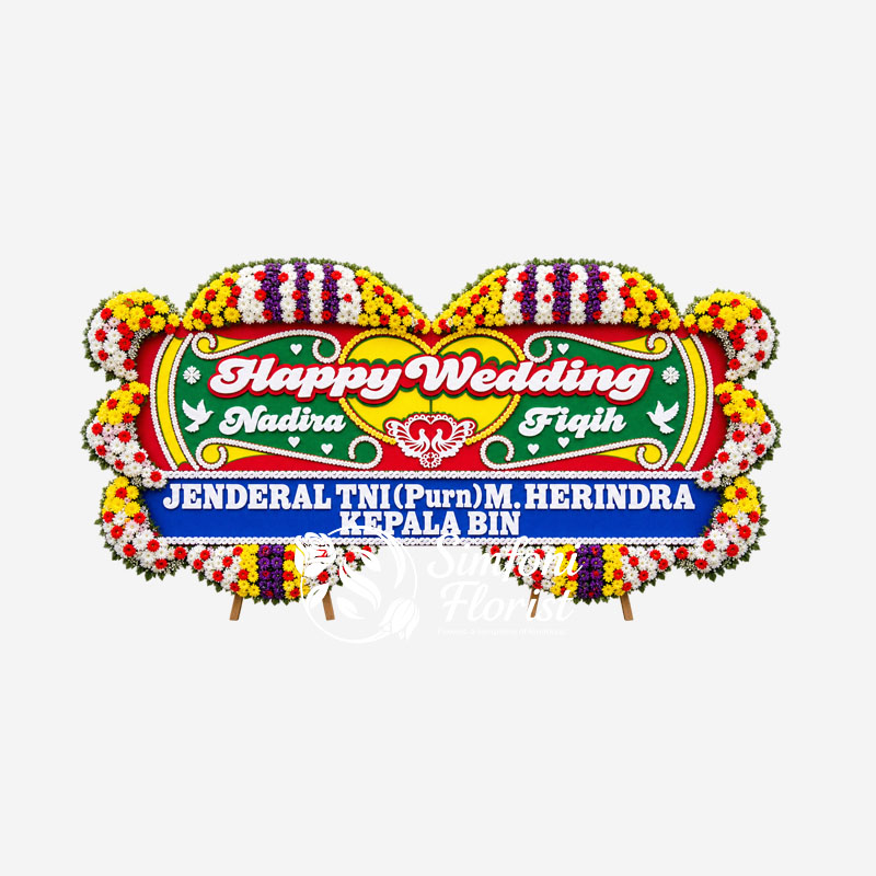Karangan-Bunga-Papan-Ucapan-Pernikahan-Wedding-BPUP-22-Toko-Bunga-Bandung-Simfoni-Florist-simfoniflorist.com