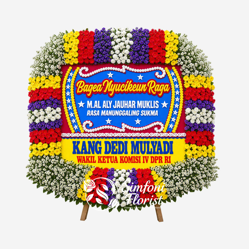 Karangan-Bunga-Papan-Ucapan-Selamat-dan-Sukses-Congratulation-BPUS-18-Toko-Bunga-Bandung-Simfoni-Florist-simfoniflorist.com
